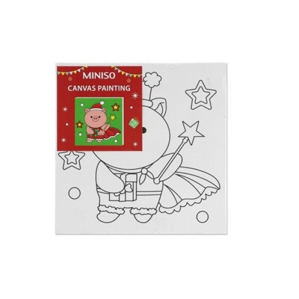 Canvas navideño Mini Family chanchi