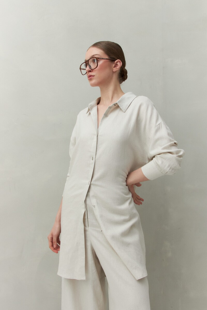 VESTIDO BASILE Hueso