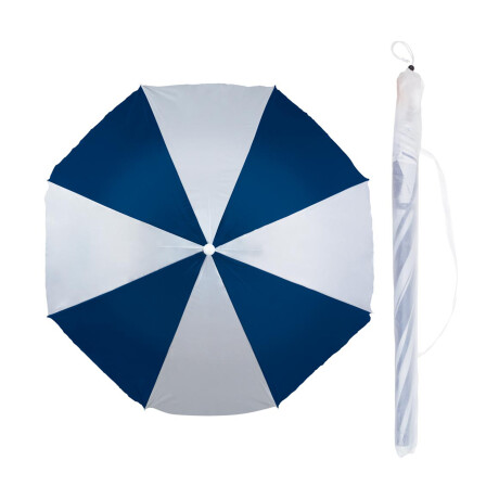 Sombrilla Playa Jardin Clásica MOR 1,80 M FPS 70 Aluminio Azul Marino/plata