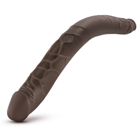 Doble Dildo Dr Skin Chocolate 40cm Doble Dildo Dr Skin Chocolate 40cm