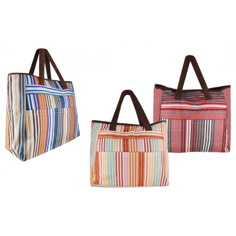 BOLSO PLAYERO LINEAS COLOR 49X36 CM 7786 BOLSO PLAYERO LINEAS COLOR 49X36 CM 7786