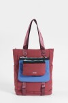 Mochila - shopper con bolsillo removible bordo