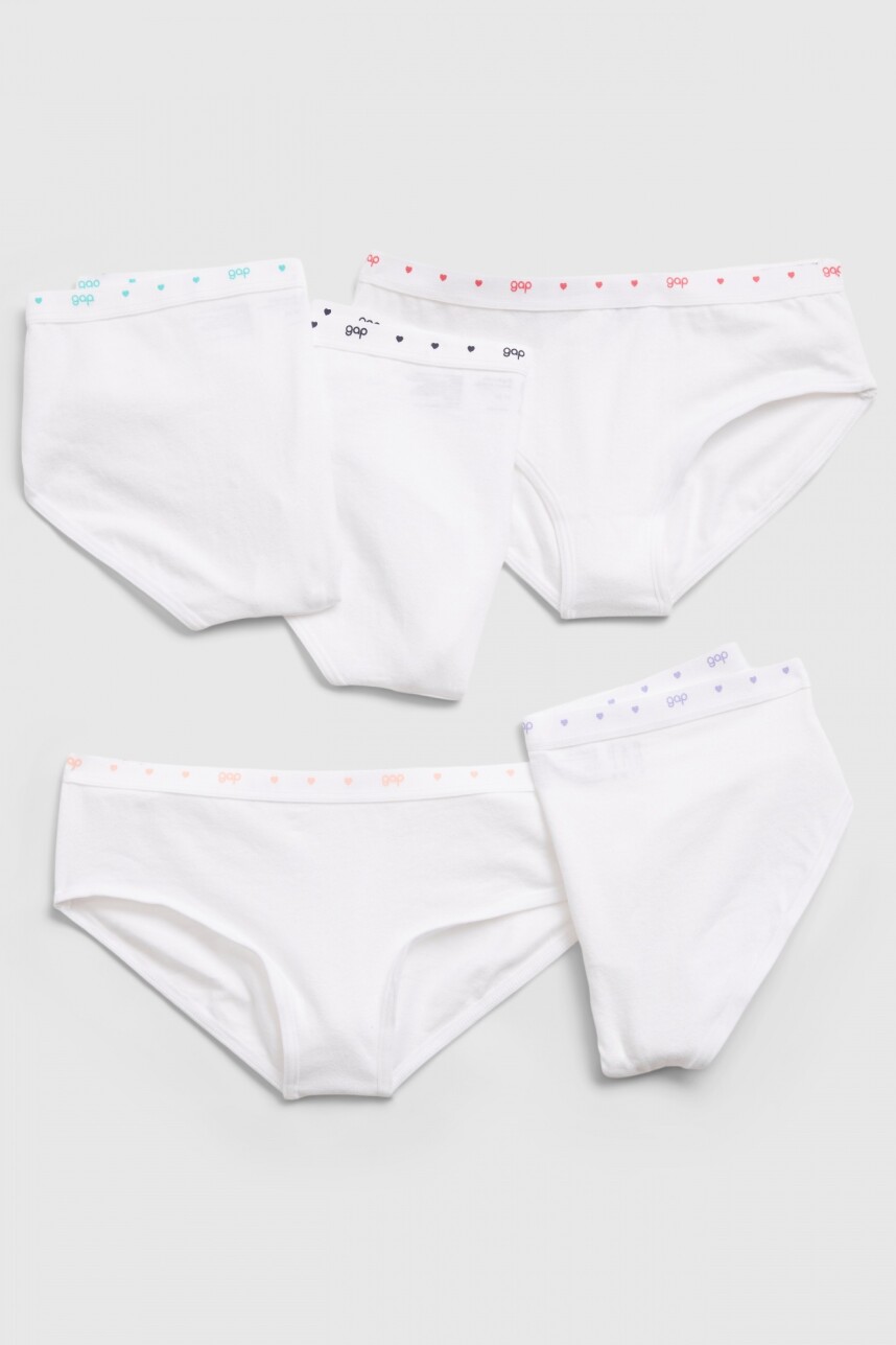 Bombachas Pack X5 Niña White000