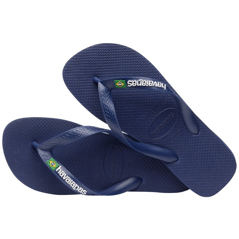 Ojotas Havaianas Brasil Logo Azul