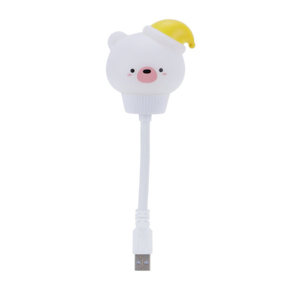 Veladora portátil USB con forma de oso AI9414