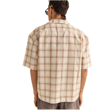 Camisa Rhythm Relaxed Check Beige