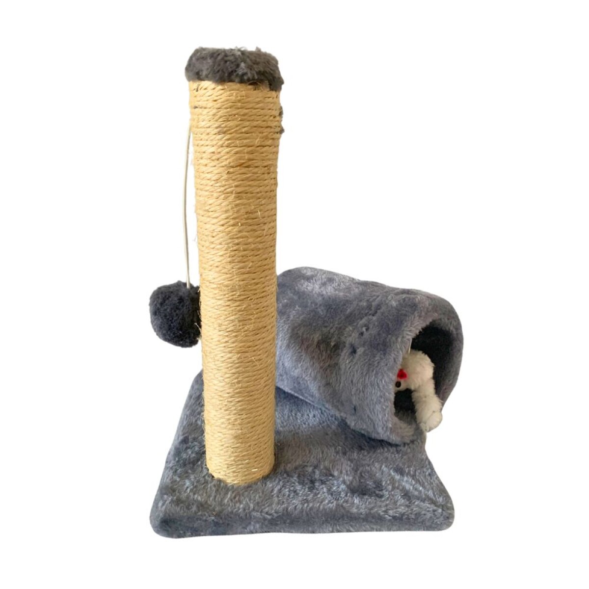 Rascador de Pie c/Túnel 20*20*30 cm 