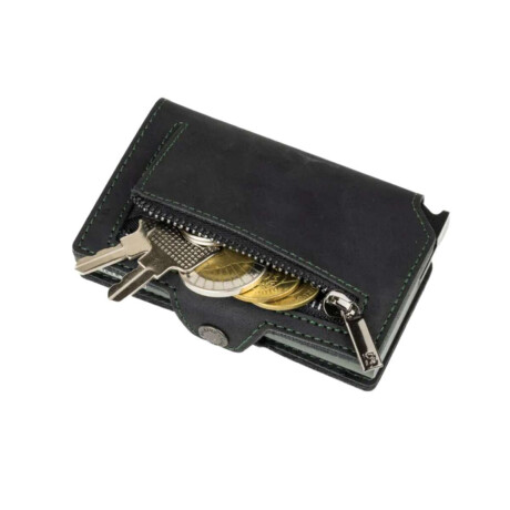 Billetera Baleine Kansas Zipper Verde