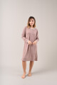 Camisón en Lanilla con Botones Beige