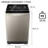 Lavadora Automática Whirlpool Wwi11ai9ea 11 Kg LAVARROPAS WHIRLPOOL 11KG WWI11AI9EA