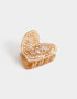 Broche Especiales Broche Acrílico Corazón - Combinacion Bicolor