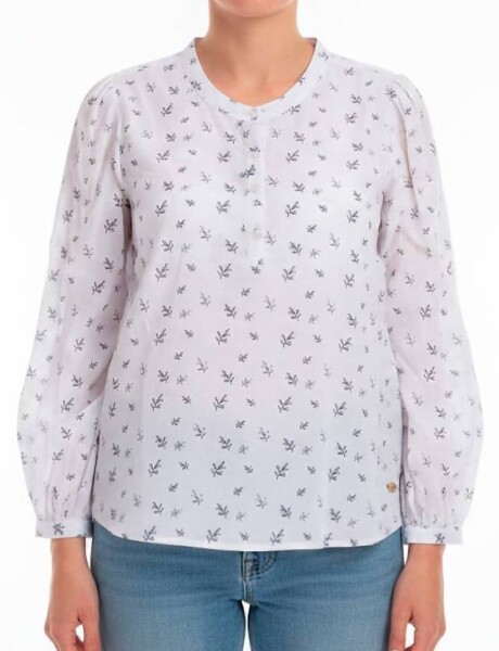 BLUSA MANGA LARGA Azul