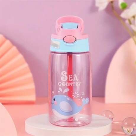 Botella animada con pico automático Fucsia
