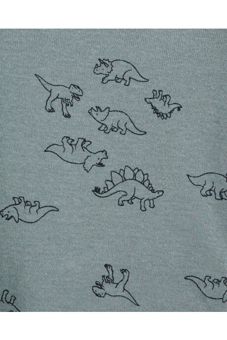 Pack cuatro bodies de algodón, diseño dinos Sin color