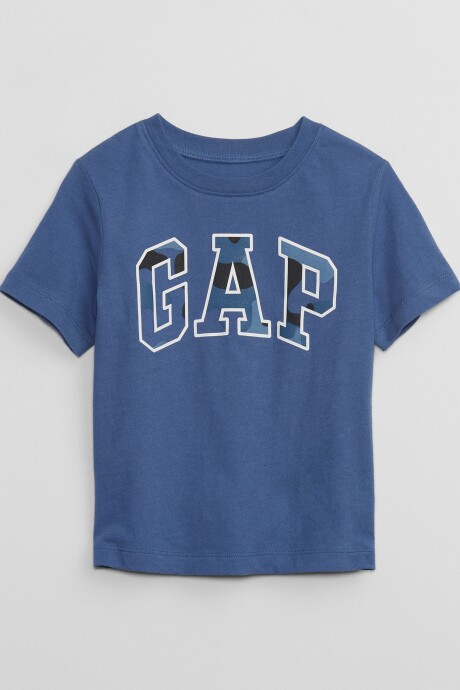 Remera Logo Gap Manga Corta Toddler Niño Comet Blue