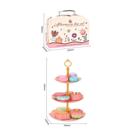 Set Juego Juguete De Té Con Valija + Accesorios Jug007016