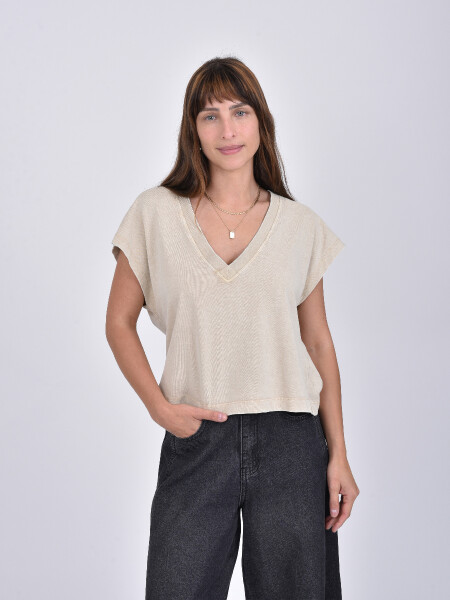 REMERA ELIRA BEIGE
