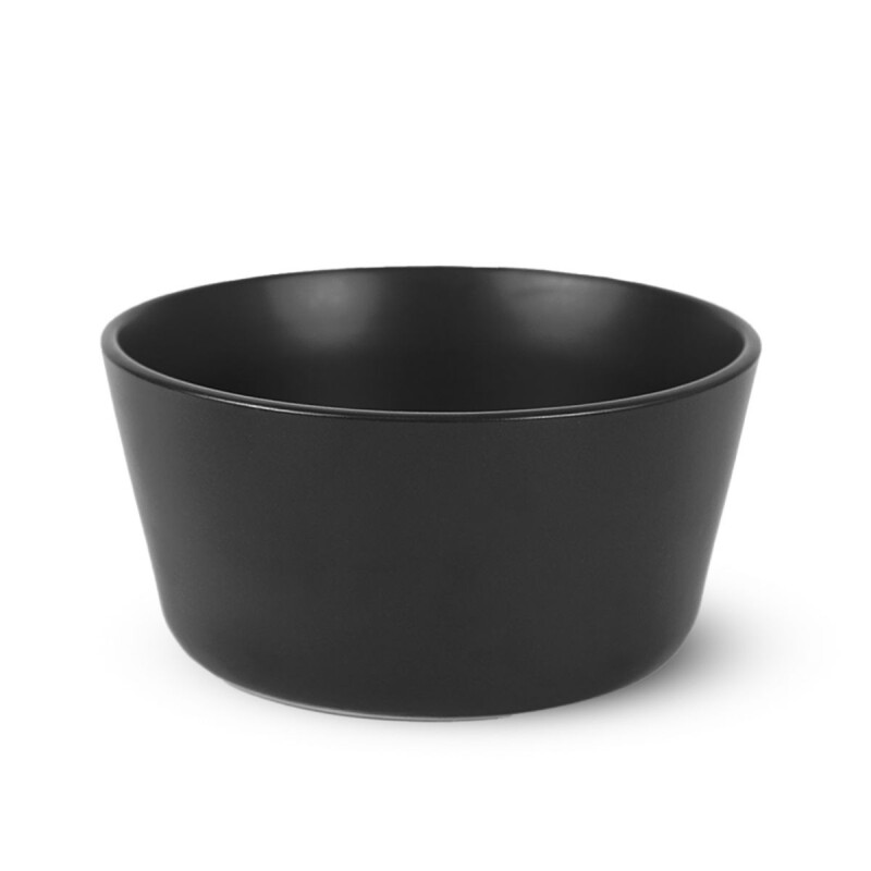 Set x6 Bowl recto Stoneware 700 ml NEGRO