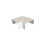 Codo para ducto plástico 90° blanco para ducto 100x50mm CAN00072