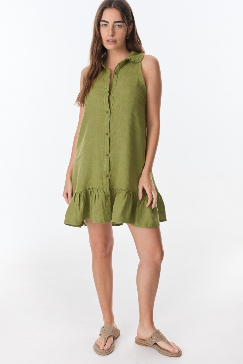 Vestido Lavanda - Verde Militar 