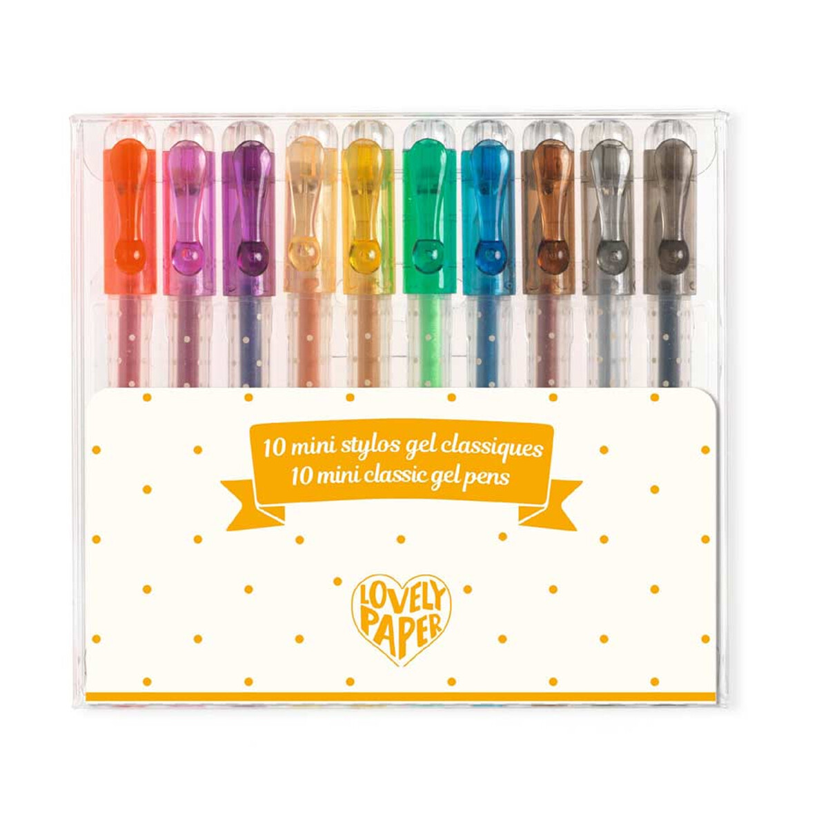 Lapiceras bolígrafos Mini de gel 10 colores Djeco 