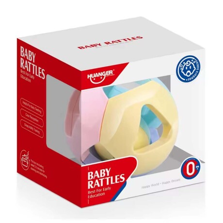 Sonajero con Diseños Pelota Juguete en Plástico Bebé Huanger Multicolor Claro