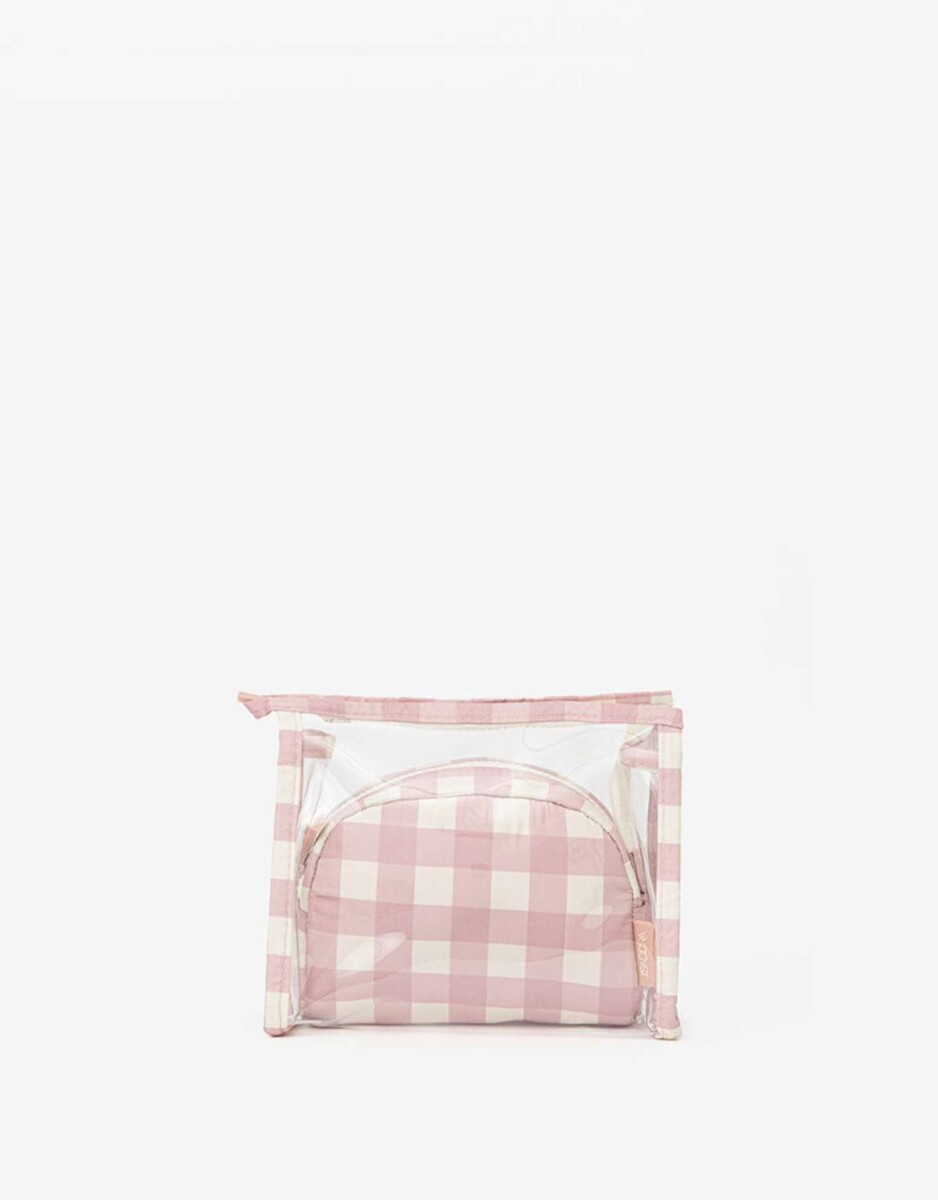 Set De Portacosméticos Cuadrillé - Estampado Geometrico 