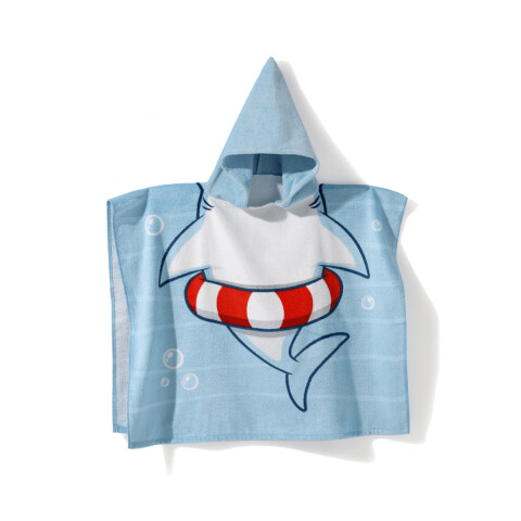 Bata Poncho Dohler 70 x 115 cm Tiburón