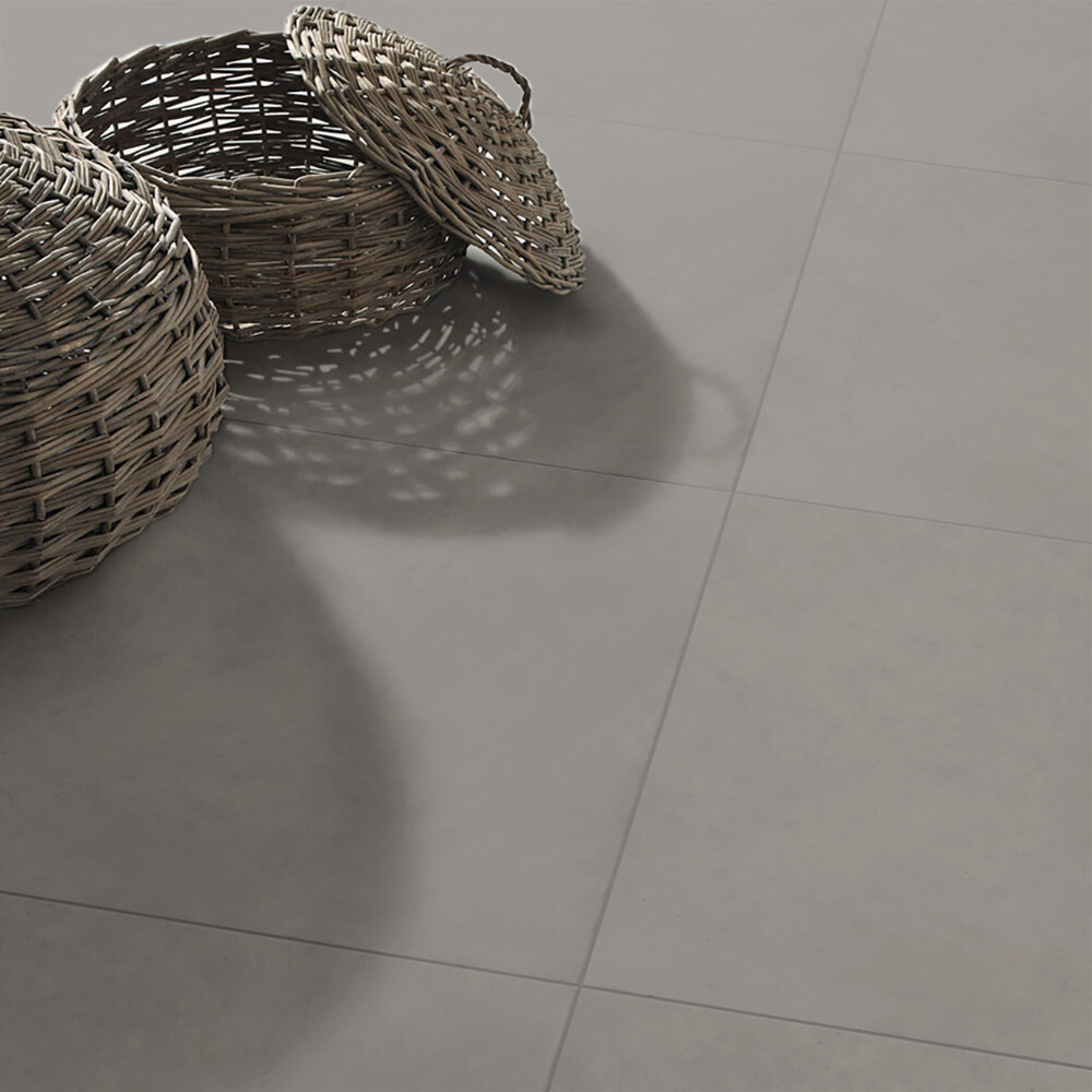 CERÁMICA PARA PISO RECTIFICADA CIMENTO CINZA "A" 60X60 CM Cerámica Para Piso Rectificada Cimento Cinza "a" 60x60 Cm