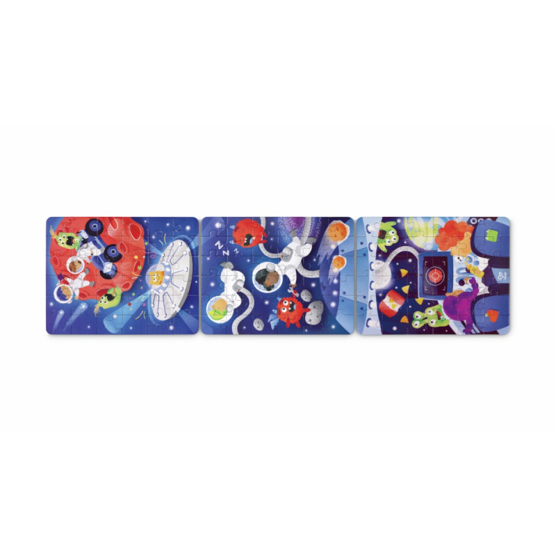 Juego de Mesa Puzzle Espacial 3 en 1 Hape Juego de Mesa Puzzle Espacial 3 en 1 Hape