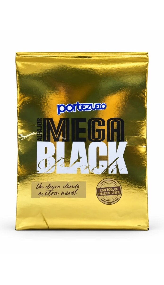 ALFAJOR PORTEZUELO BLACK (2025) MEGA D.DE LECHE X14 