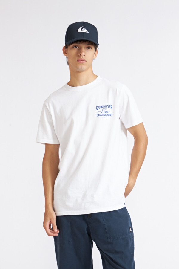 Quiksilver Remera TIME TESTED Hombre - Blanco Blanco