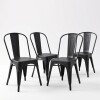 Silla Tolix Pack 4 unidades Metálica Negro