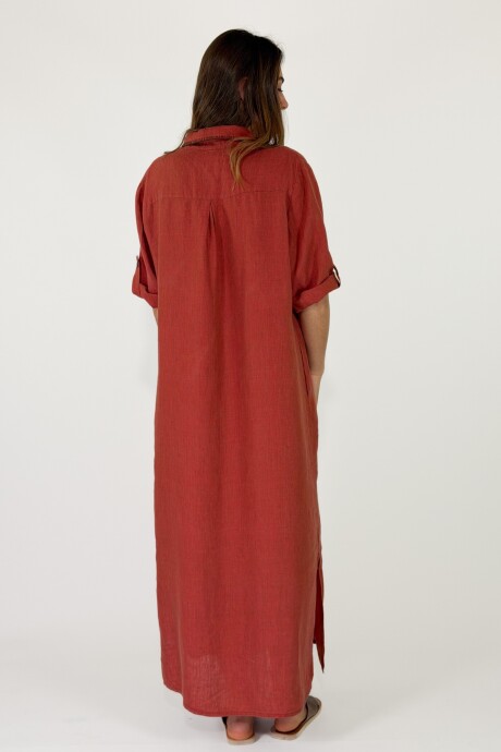 VESTIDO LEBLON Ladrillo