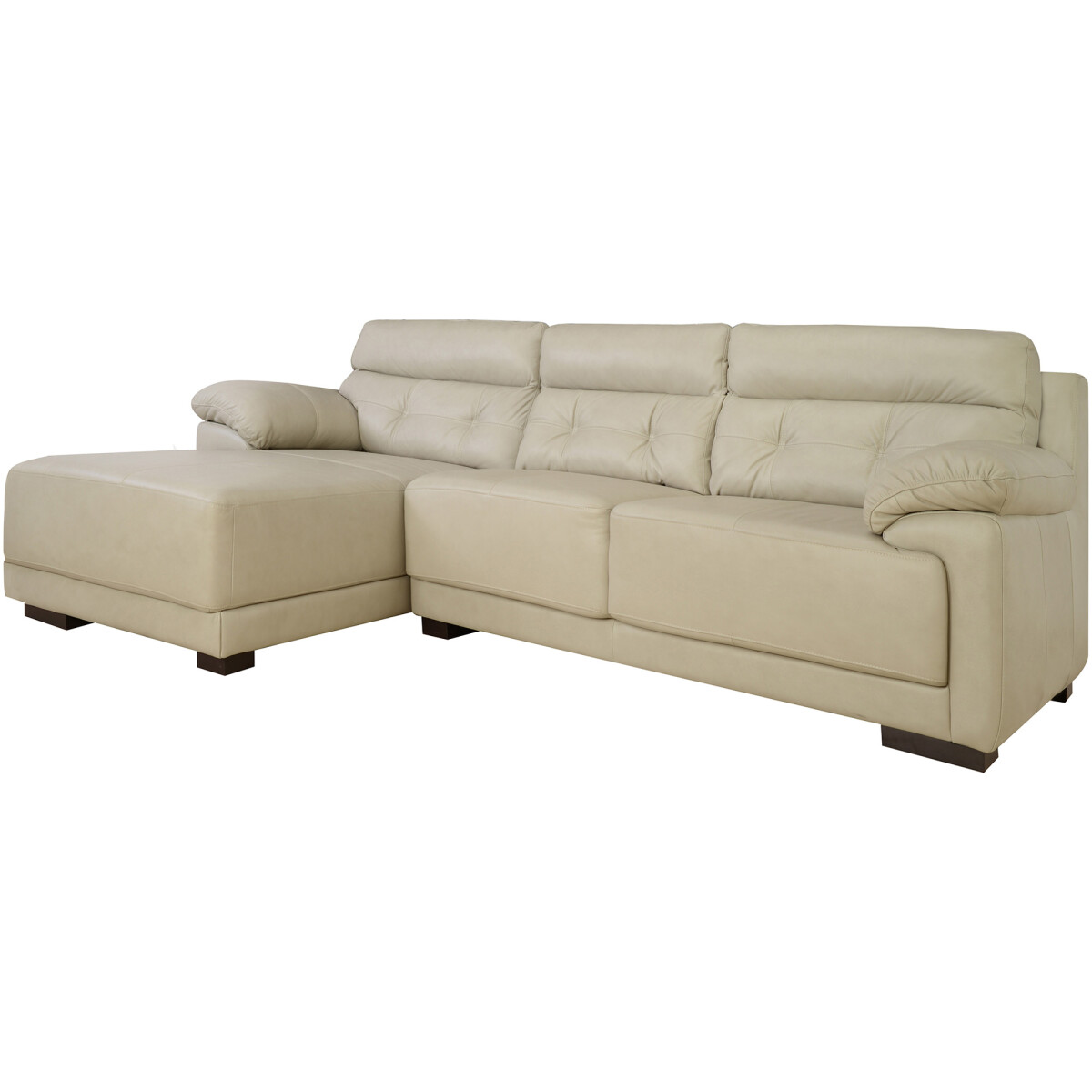 SILLÓN - MÁS DE 4 CUERPOS CUERO-100-NATURAL NATURAL-BEIGE ALBANY IVORY 