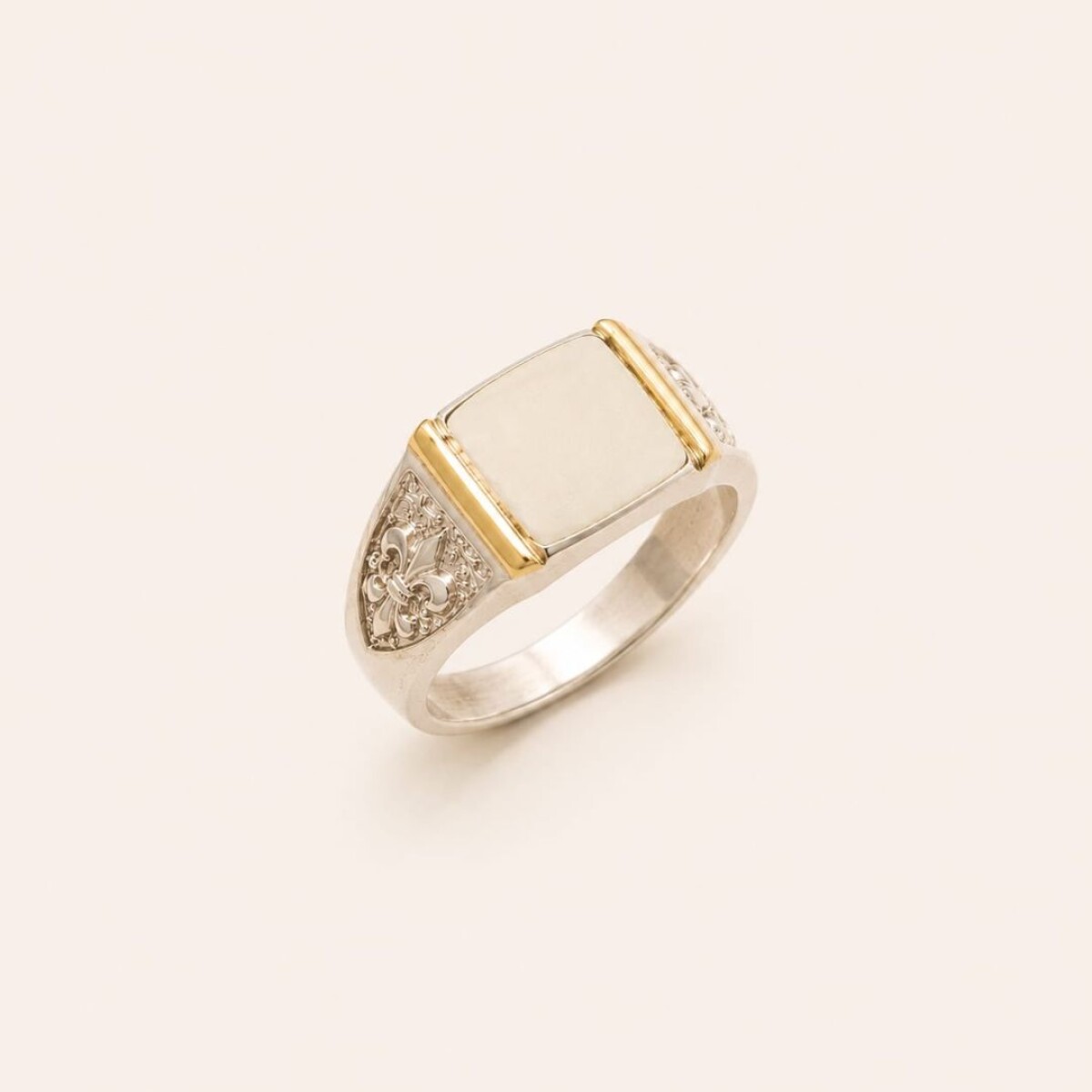 Anillo Sello - Plata y Oro 