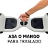 Skate Electrico Hoverboard Musica Bluetooth Luz Patineta 10" Variante Color Blanco