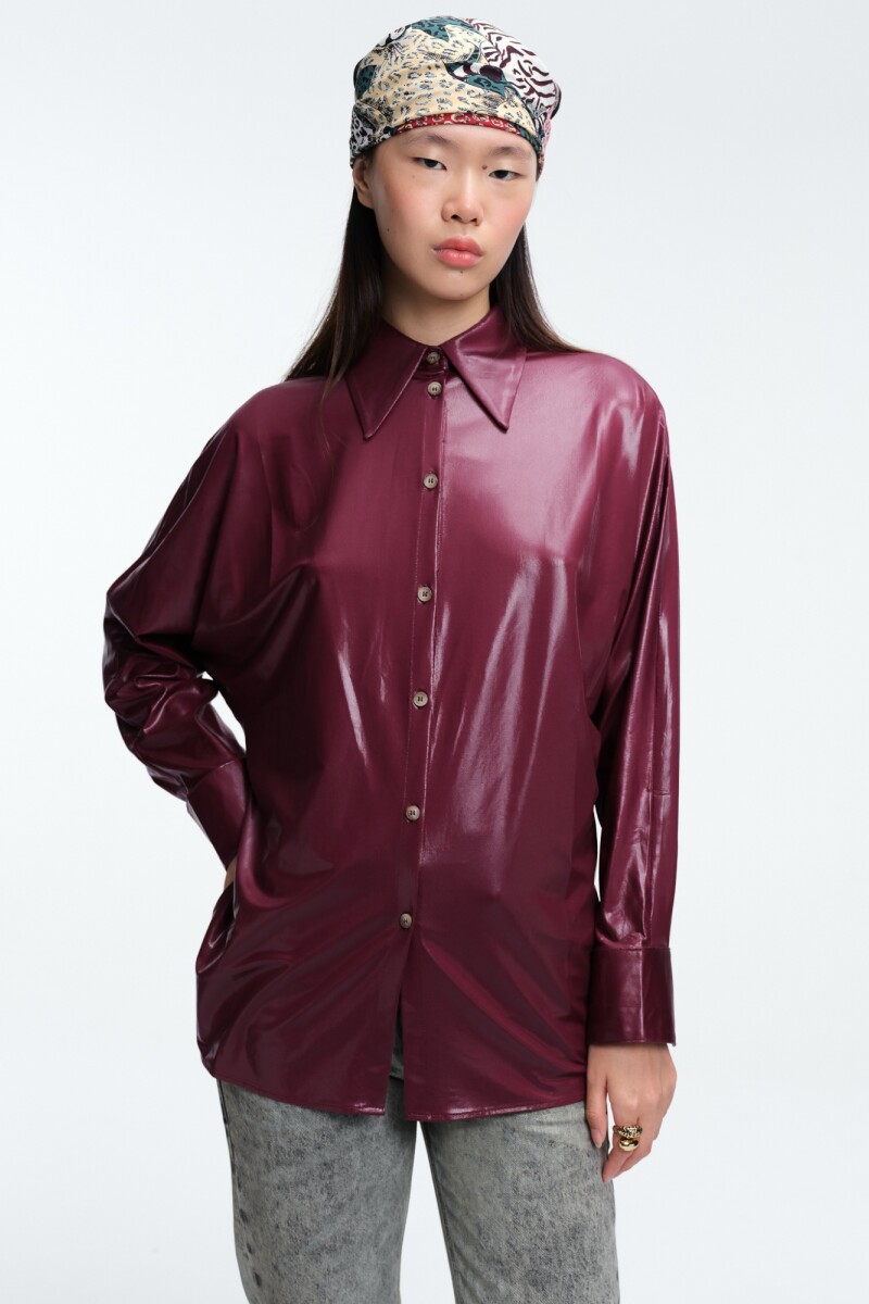 CAMISA BRILLO Bordo