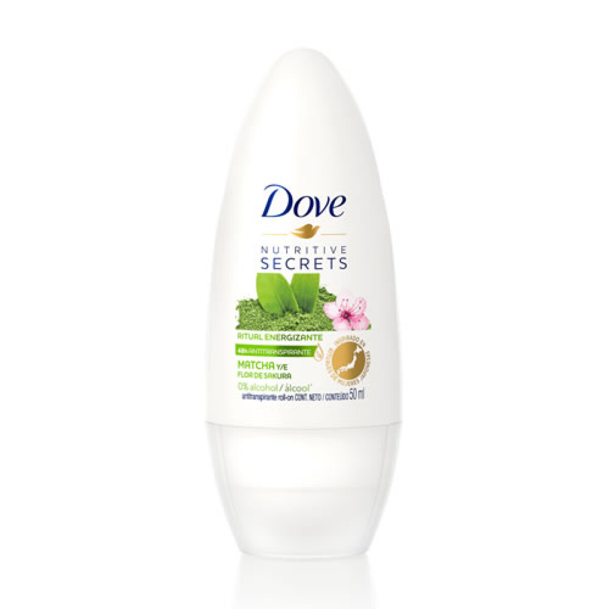 Desodorante Dove Roll-On Matcha y Flores 50 ml – Frescura Duradera