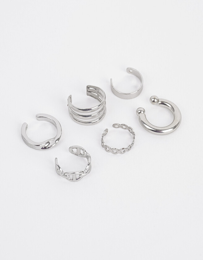 Bijou Cuff De metal Set De Cuff De Metal - Plateado