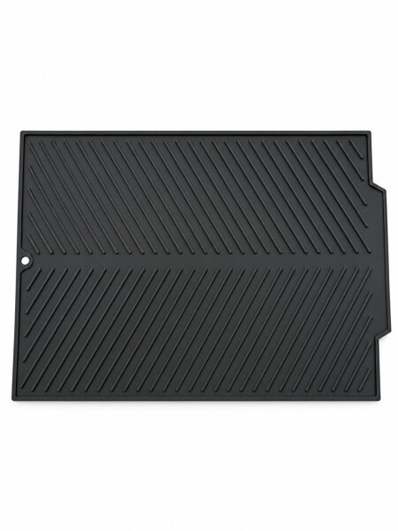 ALFOMBRA SILICONA CON DRENAJE PARA MESADA NEGRO