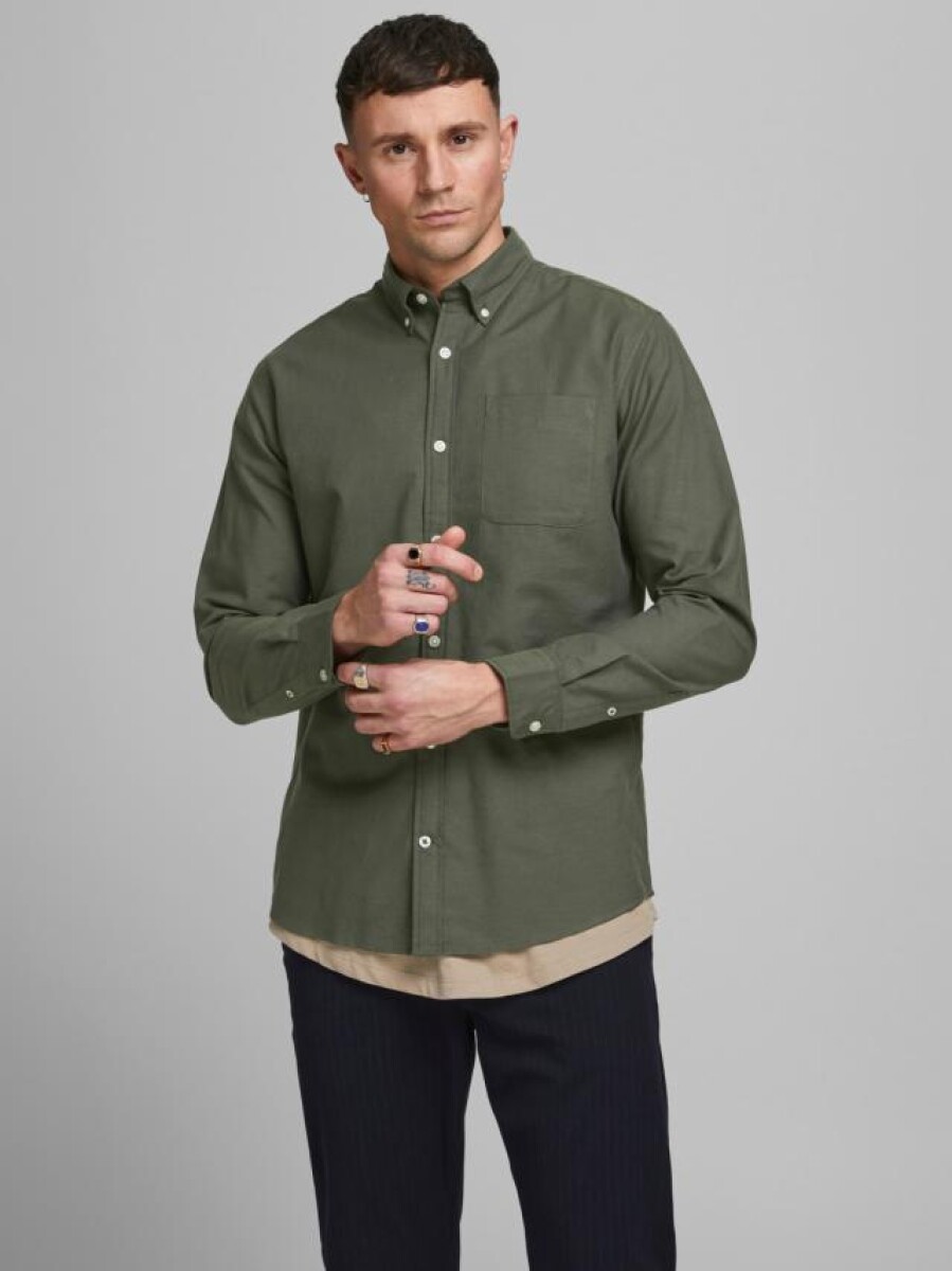 Camisa Oxford - Forest Night 