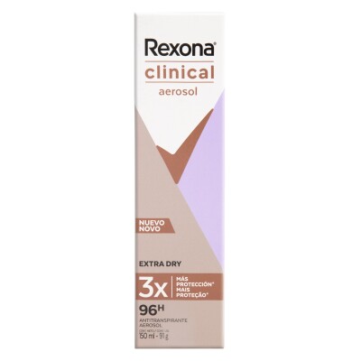 Desodorante Aerosol Rexona Clinical Extra Dry 150ml Desodorante Aerosol Rexona Clinical Extra Dry 150ml