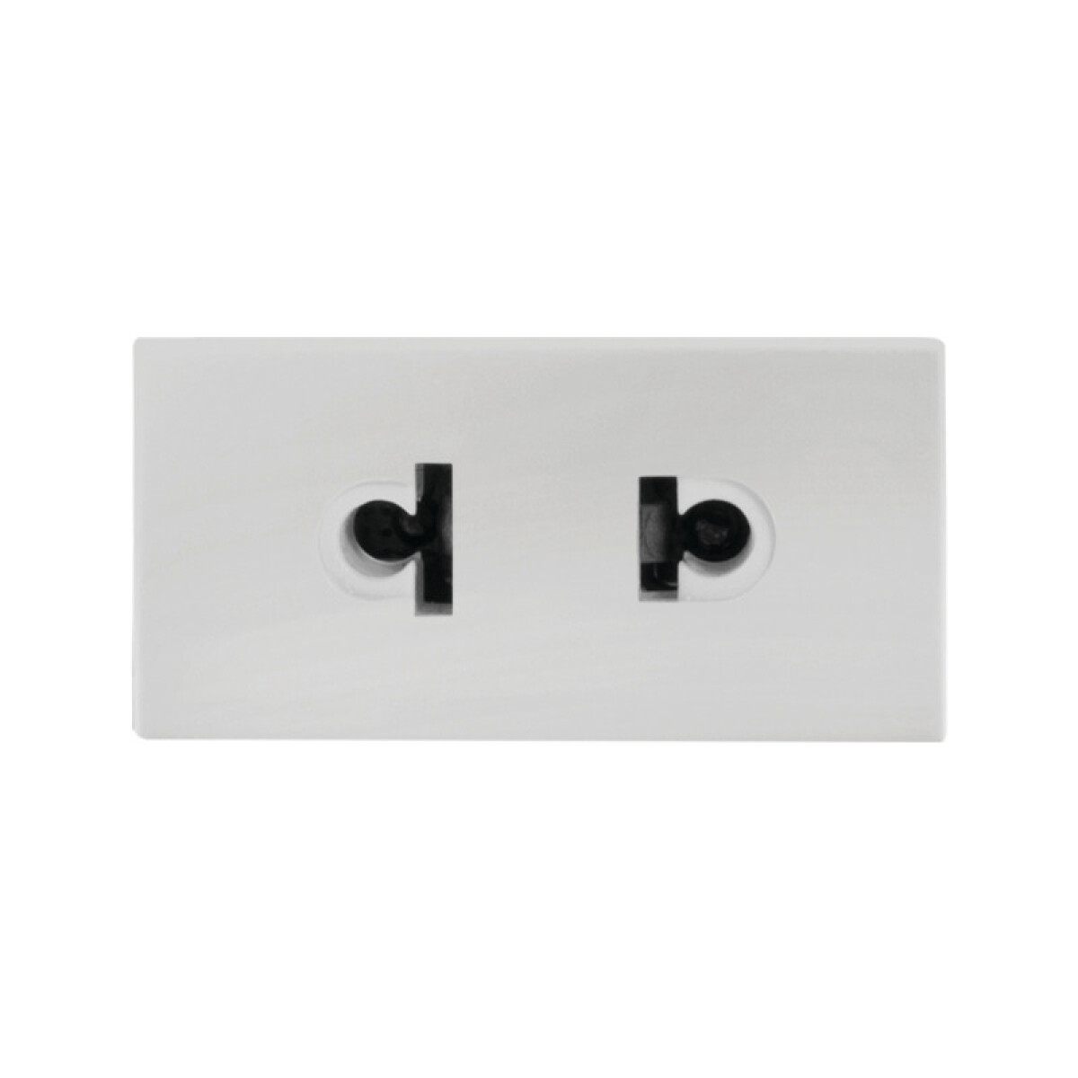 Módulo tomacorriente euroamericano blanco - Reggio - M46214 