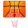Tablero Aro Basquetbol P/ Puerta+ Red Naranja