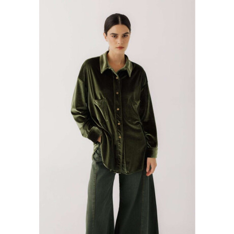 Camisa Bimba Velvet Verde
