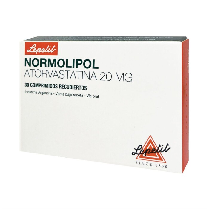 NORMOLIPOL 20 MG CJ X 30 COMP. REC. única