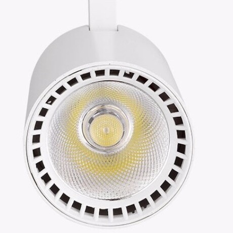 Spot de riel tracklight led 10w Luz Cálida 3000K, 2 vías Blanco