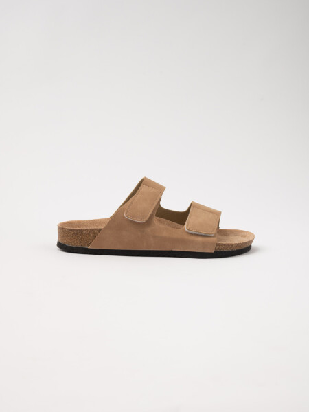 Sandalia velcro Beige