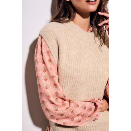 Chaleco Beige Melange